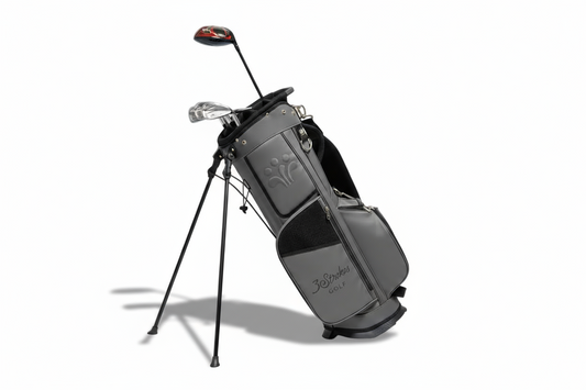 3 Strokes Leather Golf Stand Bag