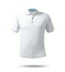 White Grid Polo Shirt