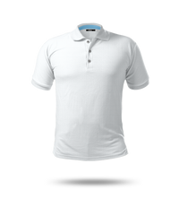White Grid Polo Shirt