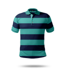 Block Stripe Polo Shirt