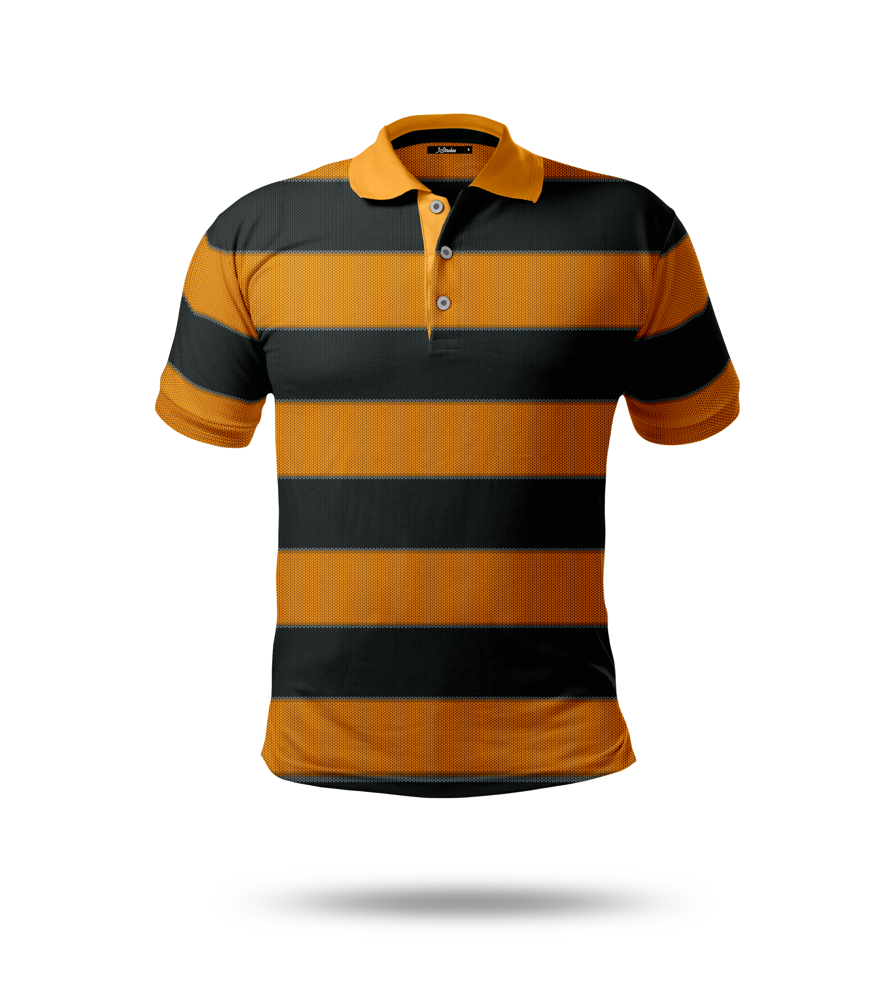 Block Stripe Polo Shirt