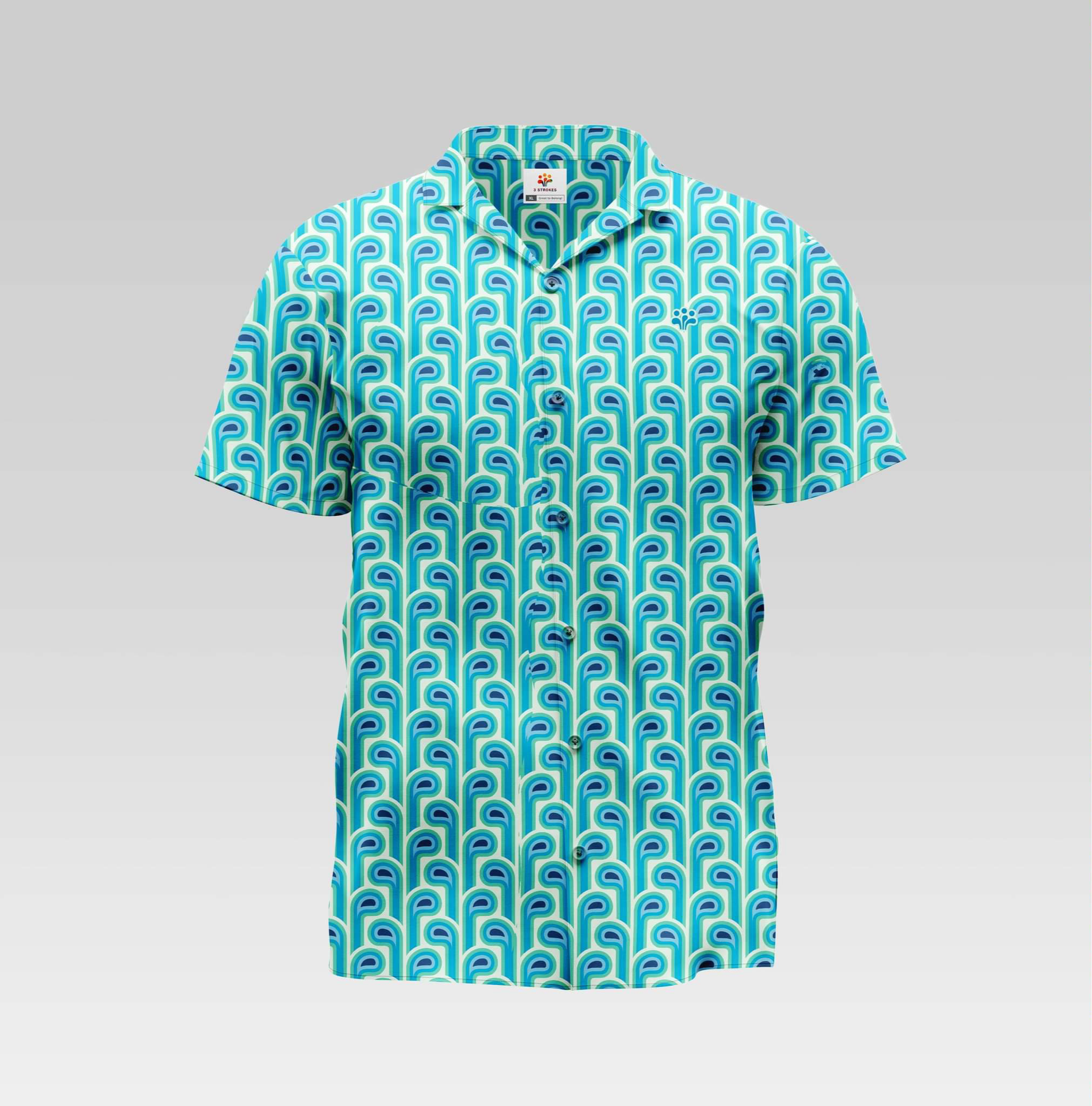 Blue Clubs Button-Down