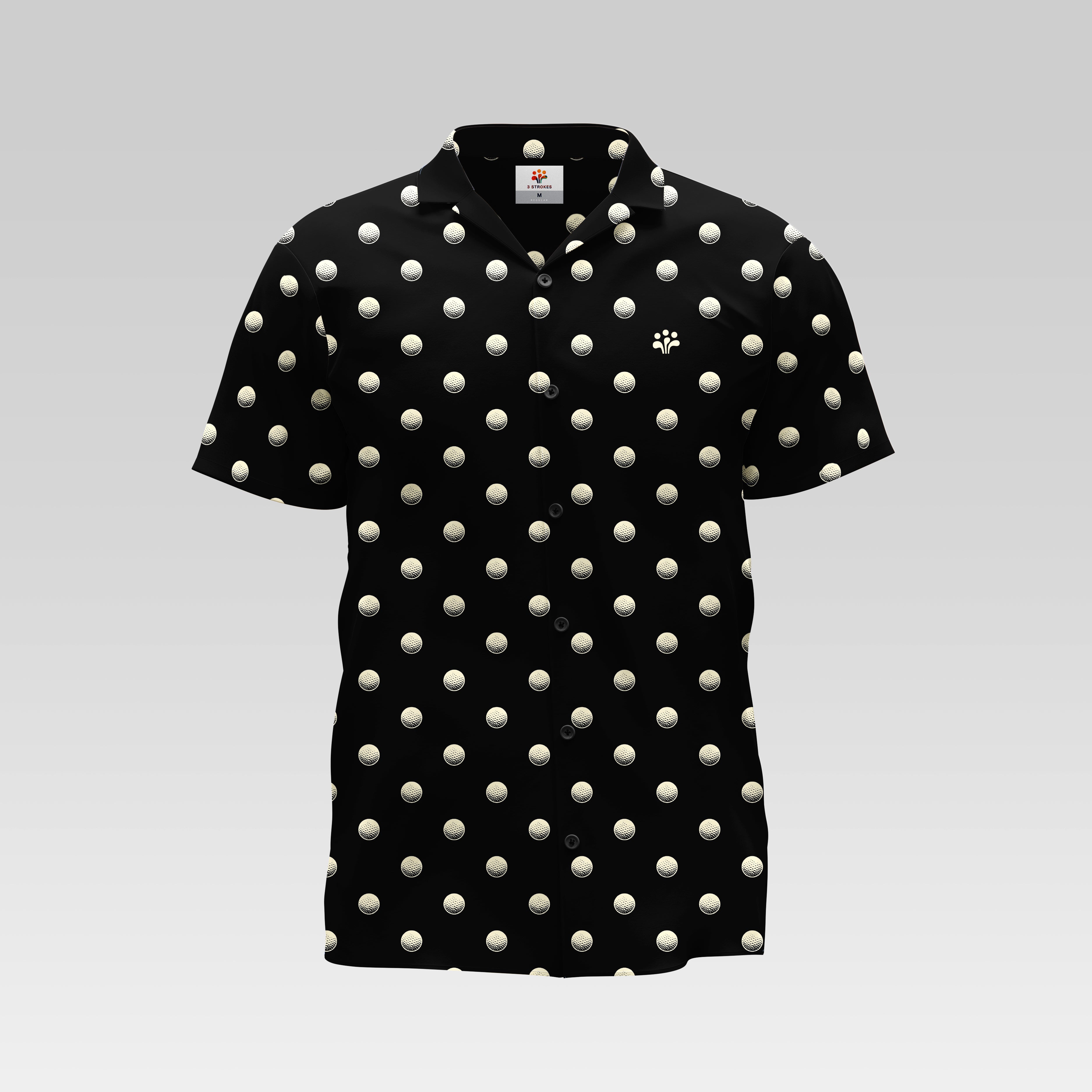 3-Strokes-Golfa-Dots-Black-and-White-Golf-Ball-Pattern-Button-Down-Philippines
