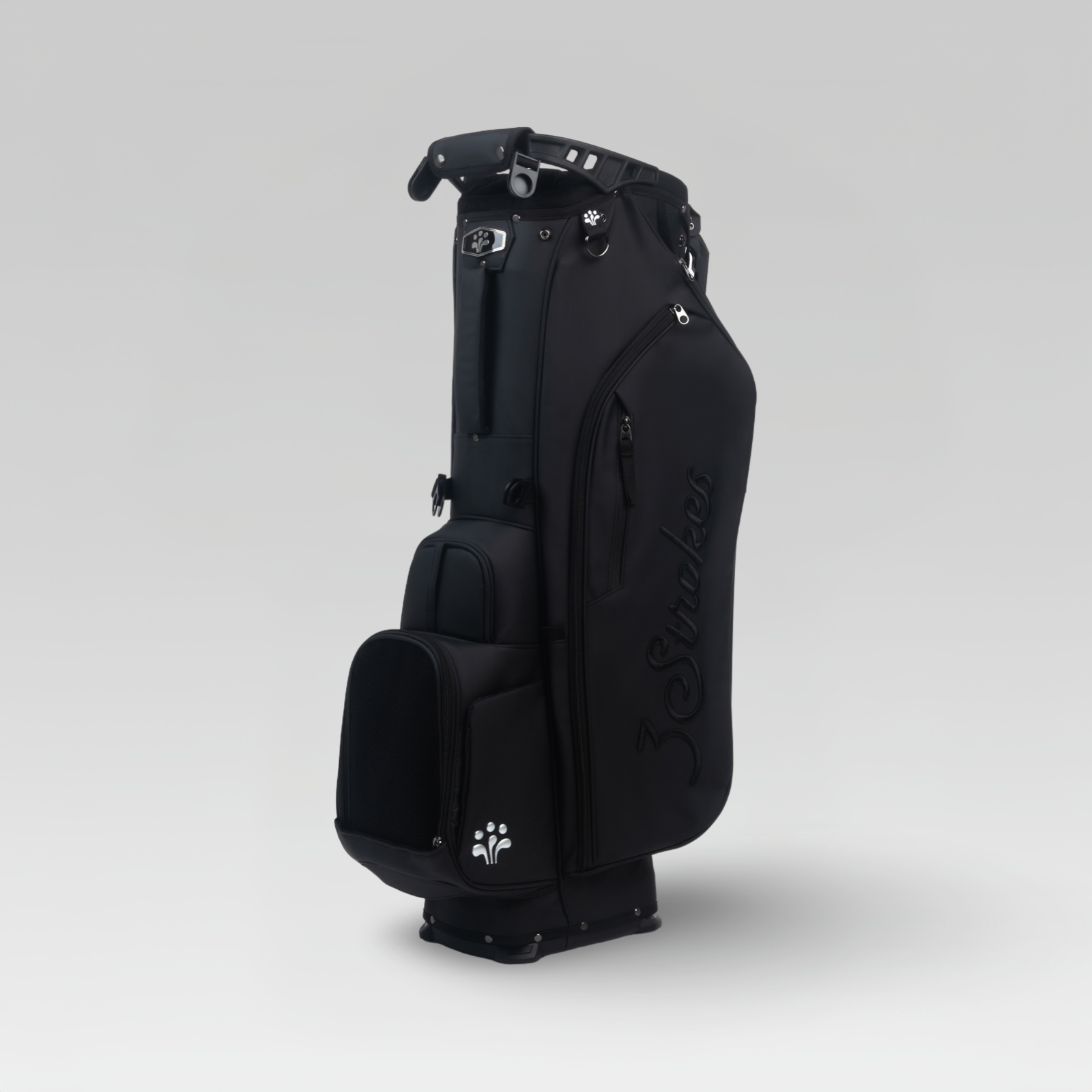 3-Strokes-Monochrome-Black-Golf-Stand-Bag-Stealth-Black-Lightweight-Performance-Philippines