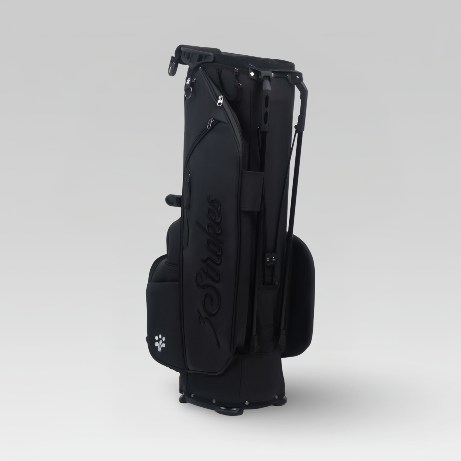 3-Strokes-Monochrome-Black-Golf-Stand-Bag-Stealth-Black-Lightweight-Performance-Philippines