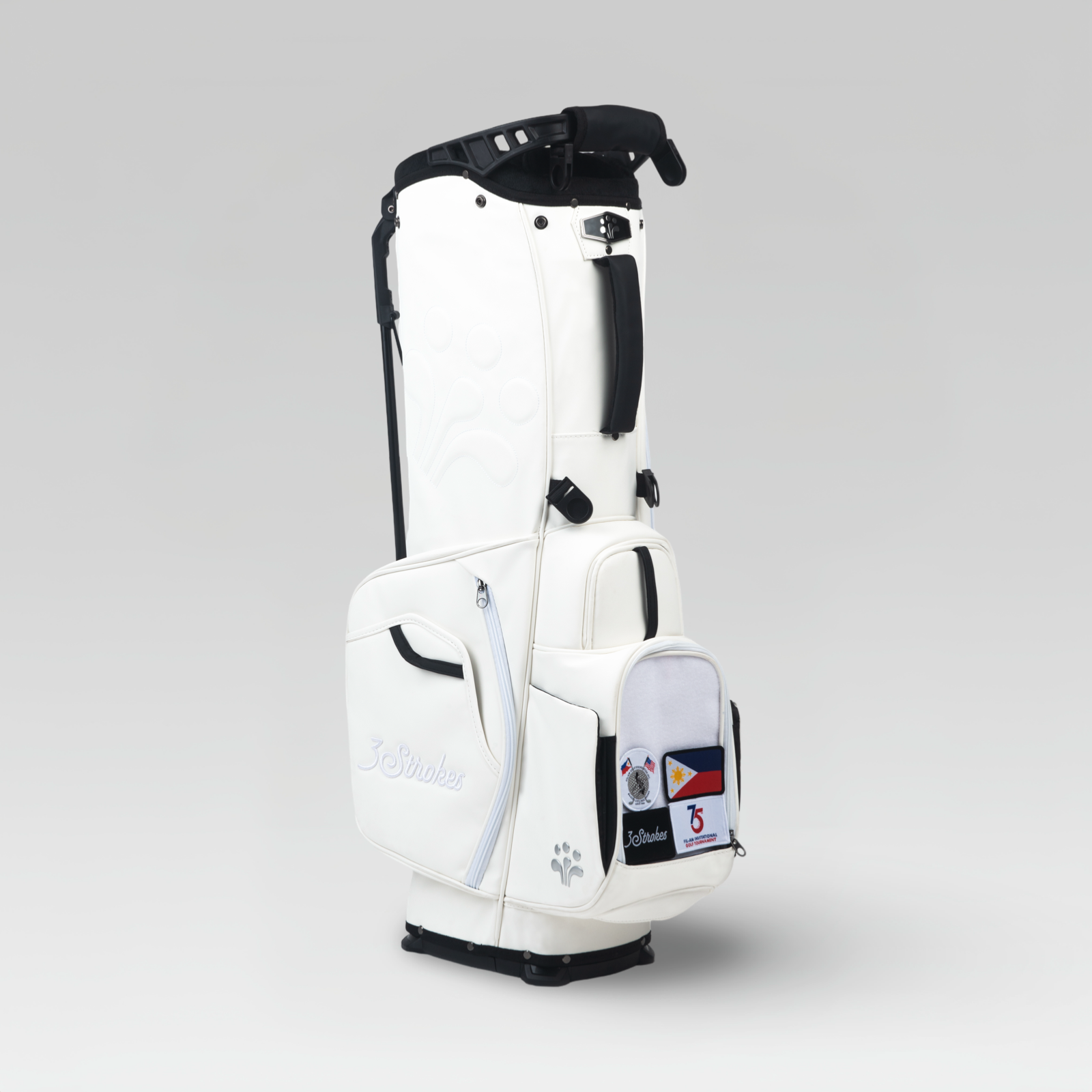 3-Strokes-Monochrome-White-Golf-Stand-Bag-Triple-White-Premium-Lightweight-Philippines