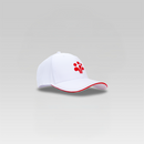 3-Strokes-Performance-Golf-Cap-White-with-Red-Logo-Contrast-Athletic-Hat-Philippines