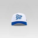 3-Strokes-Pinoy-Golf-Script-Cap-White-Crown-Blue-Brim-Signature-Logo-Side-Panel-Philippines