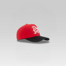 3-Strokes-Pinoy-Golf-Script-Logo-Cap-Red-Crown-Black-Brim-Signature-Logo-Hat-Philippines