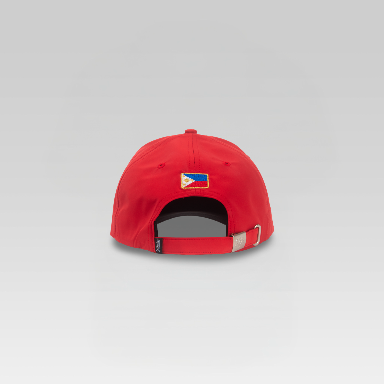 3-Strokes-Pinoy-Golf-Script-Logo-Cap-Red-Crown-Black-Brim-Signature-Logo-Hat-Philippines