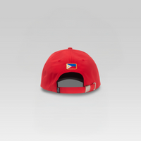 3-Strokes-Pinoy-Golf-Script-Logo-Cap-Red-Crown-Black-Brim-Signature-Logo-Hat-Philippines