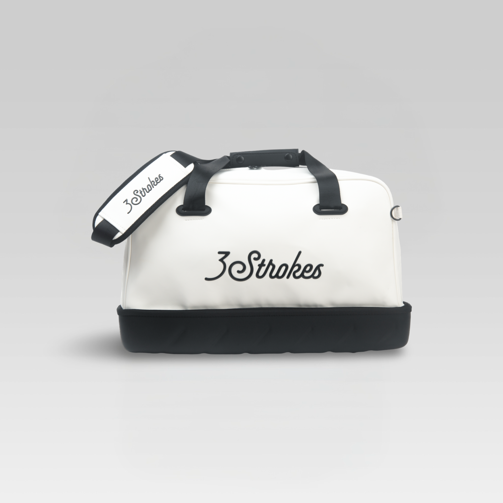 3-Strokes-Premium-Leatherette-Boston-Bag-White-Luxury-Golf-Duffel-Shoe-Compartment-Philippines