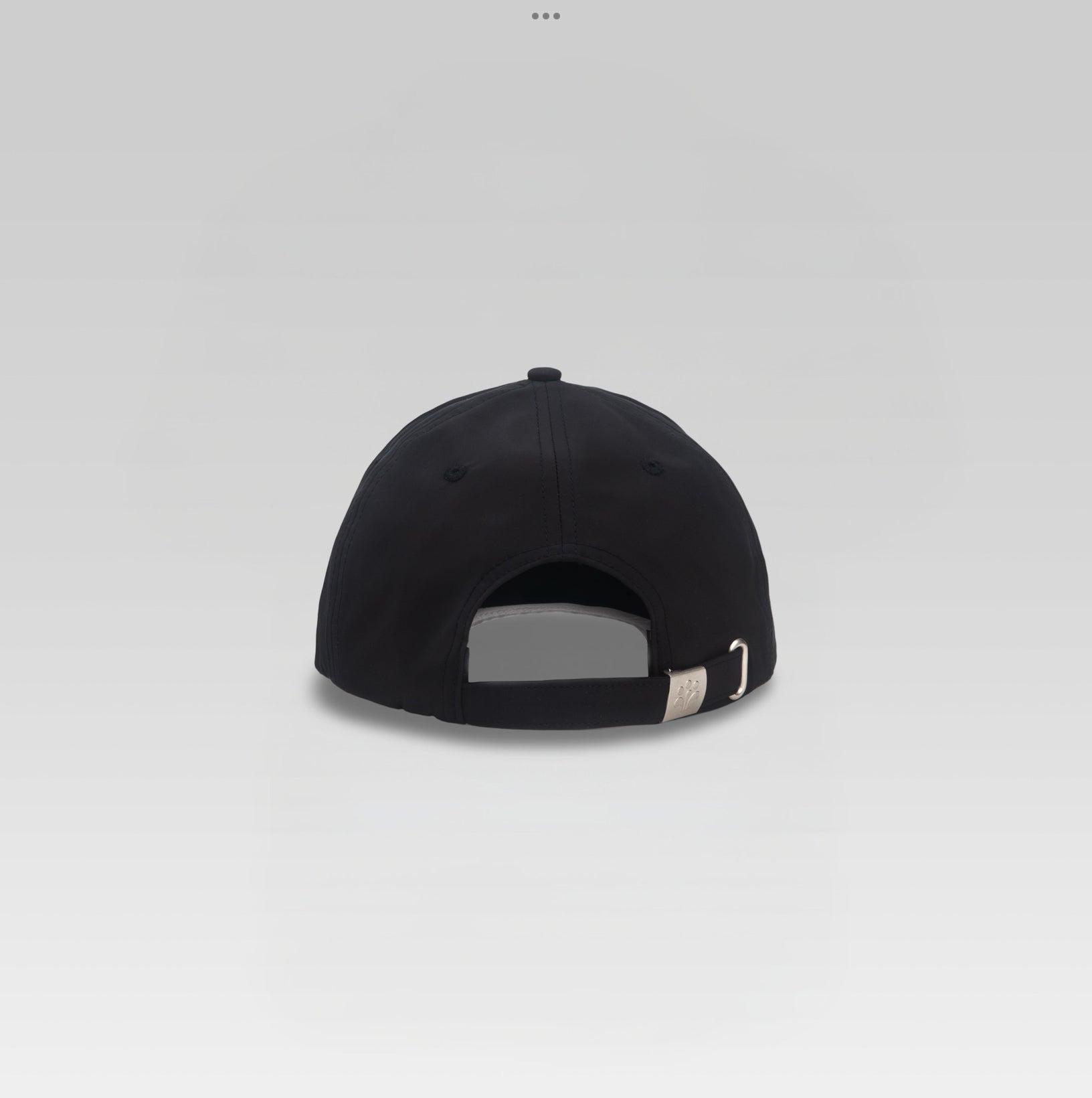 3-Strokes-Script-Logo-Golf-Cap-Black-with-White-Embroidery-Performance-Hat-Philippines