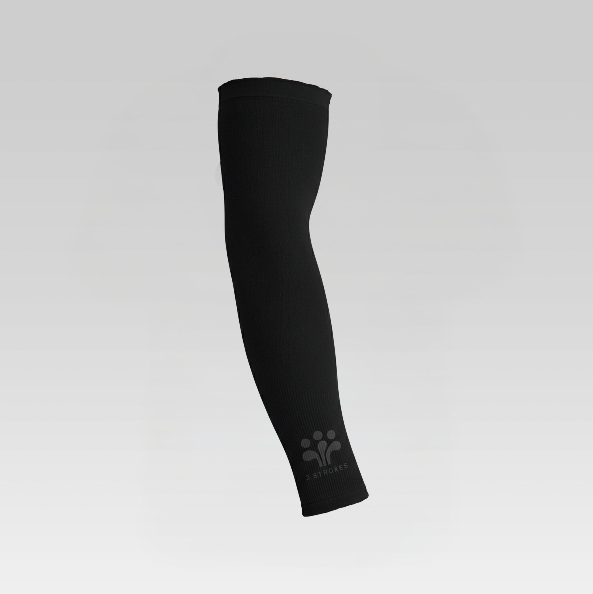 3-Strokes-Signature-Golf-Arm-Sleeves-Black-Stealth-UV-Protection-Cooling-Compression-Philippines