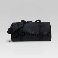 3-Strokes-Soft-Leather-Sports-Bag-Black-Pebble-Grain-Duffel-Signature-Logo-Golf-Travel-Philippines