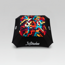 3-Strokes-Square-Tour-Umbrella-Graffiti-Print-Black-Panels-Signature-Logo-Golf-Accessories