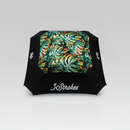 3-Strokes-Square-Tour-Umbrella-Tropical-Floral-Print-Black-Panels-Signature-Logo-Golf-Gear