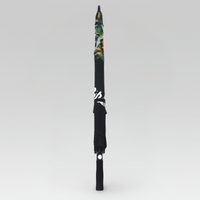3-Strokes-Square-Tour-Umbrella-Tropical-Floral-Print-Black-Panels-Signature-Logo-Golf-Gear