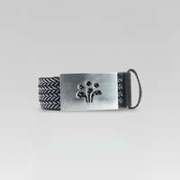 3-Strokes-Stretch-Braided-Golf-Belt-Black-and-White-Pattern-Performance-Elastic