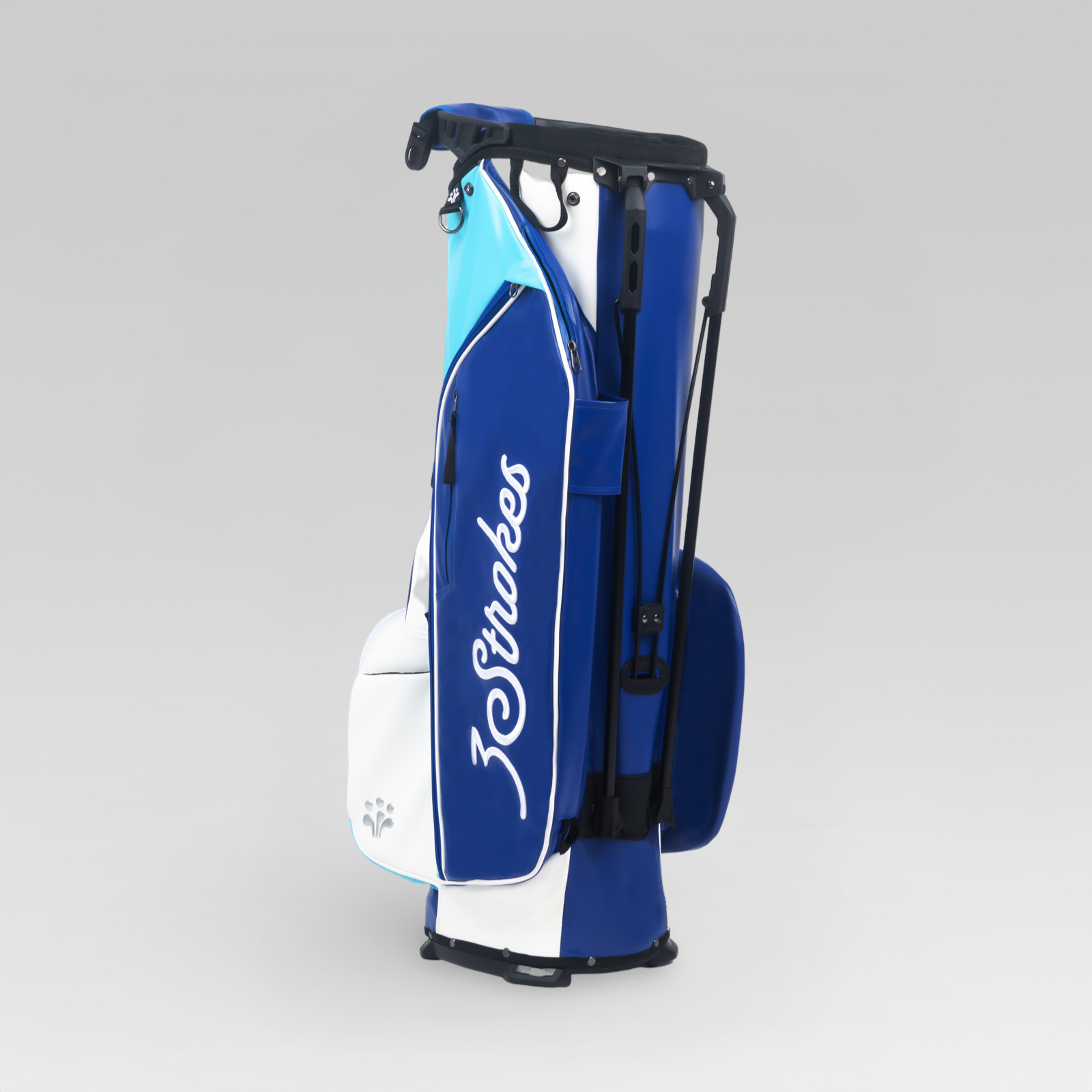 3-Strokes-Three-Tone-Lightweight-Golf-Stand-Bag-Blue-Light-Blue-White-Sky-Performance-Philippines