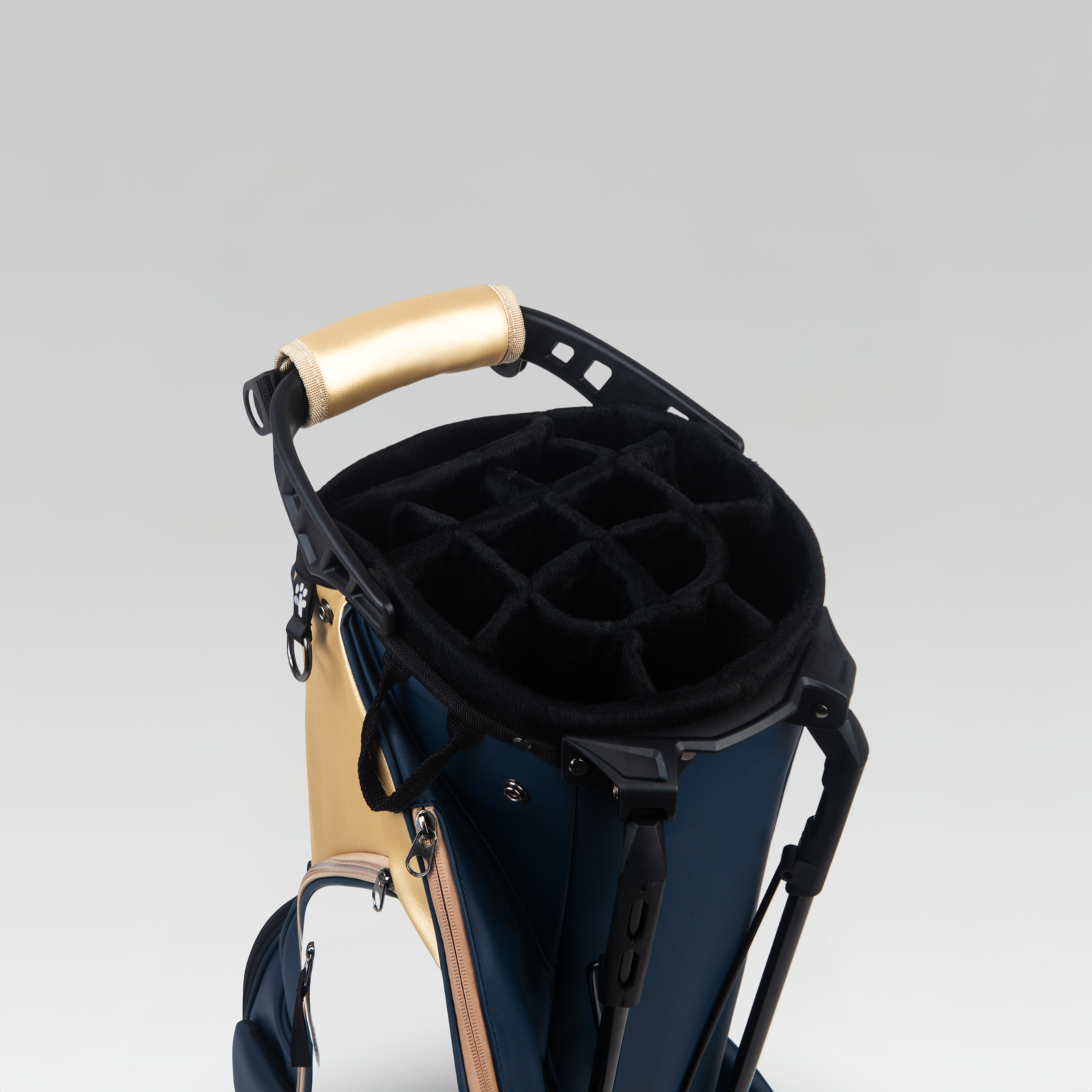 3-Strokes-Three-Tone-Lightweight-Golf-Stand-Bag-Navy-Blue-Gold-White-Premium-Philippines