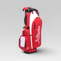 3-Strokes-Two-Tone-Lightweight-Golf-Stand-Bag-Red-White-Sporty-Performance-Philippines