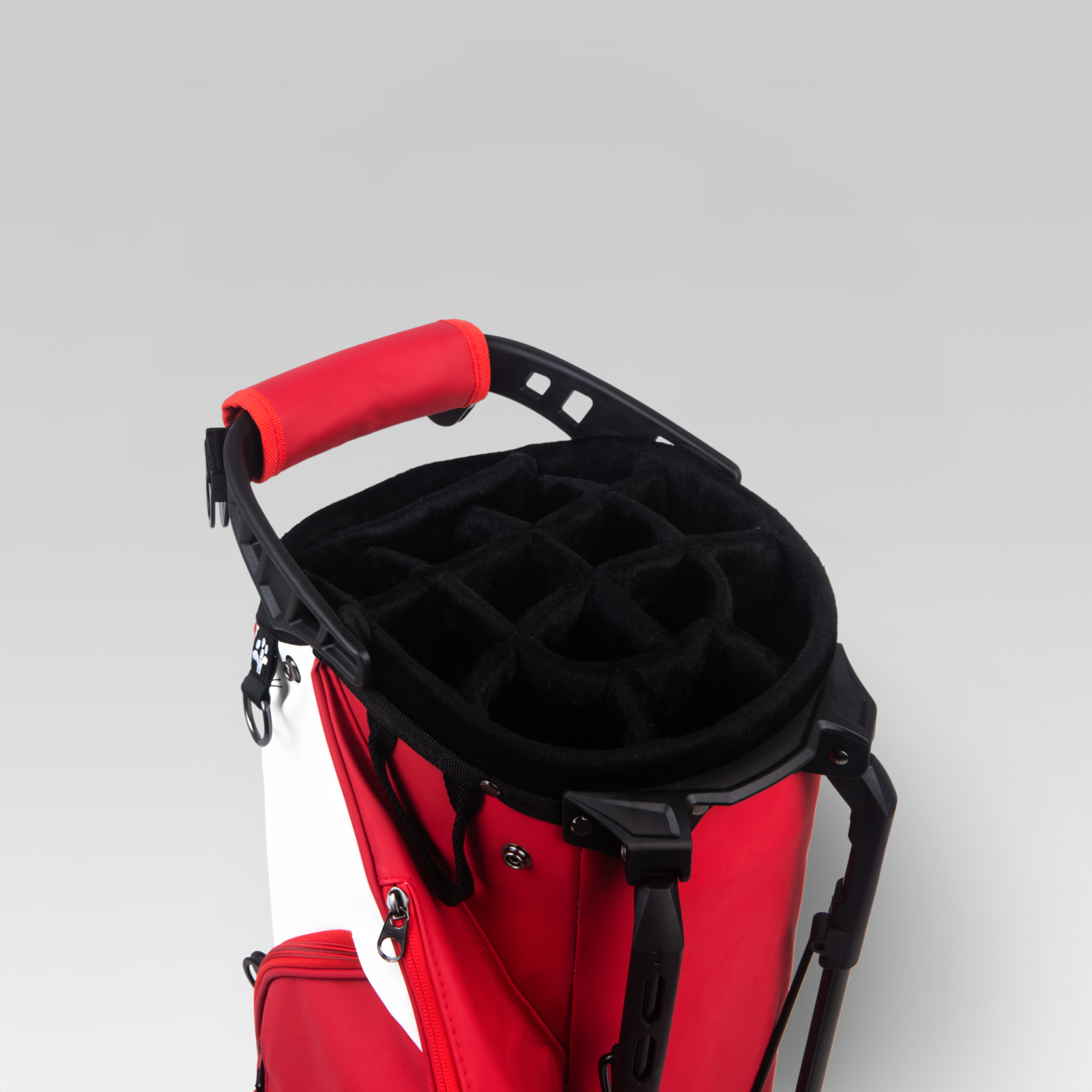 3-Strokes-Two-Tone-Lightweight-Golf-Stand-Bag-Red-White-Sporty-Performance-Philippines