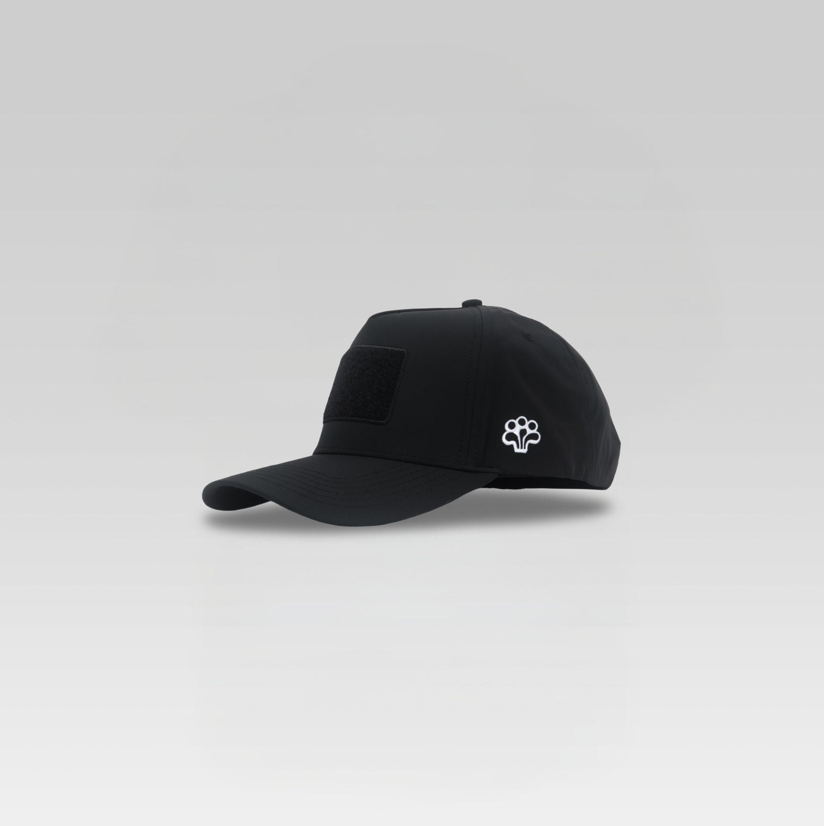 3-Strokes-Velcro-Front-Dryfit-5-Panel-Golf-Cap-Moisture-Wicking-Customizable-Patch-Hat-Philippines-Black