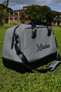 3 Strokes Leatherette Boston Bag