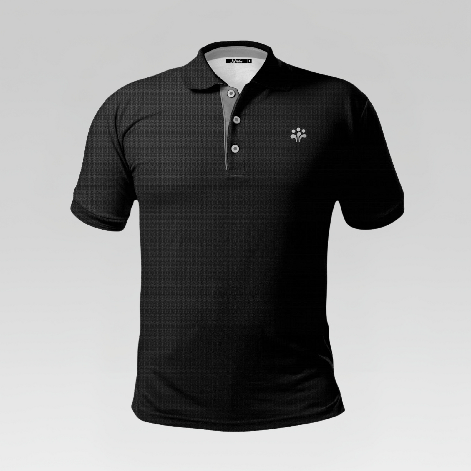 3 Strokes Texture Performance Polo Shirt