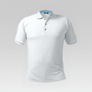 White Grid Polo Shirt