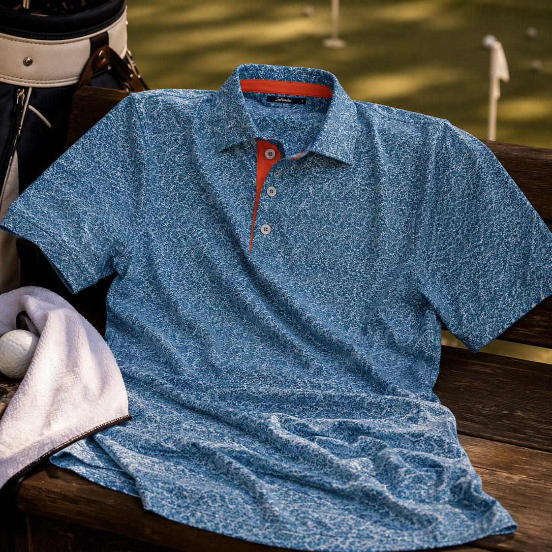 Triangle Mosaic Performance Polo Shirt