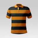 Block Stripe Polo Shirt