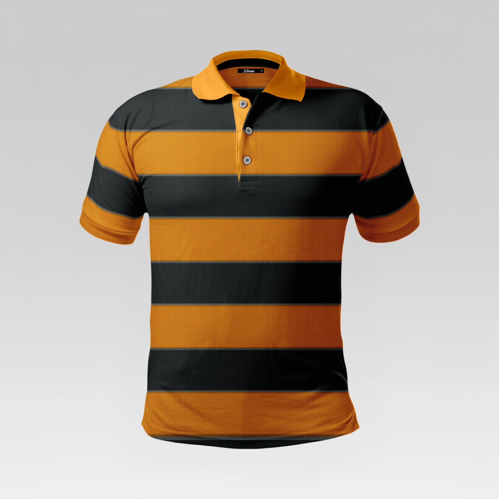 Block Stripe Polo Shirt