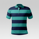 Block Stripe Polo Shirt