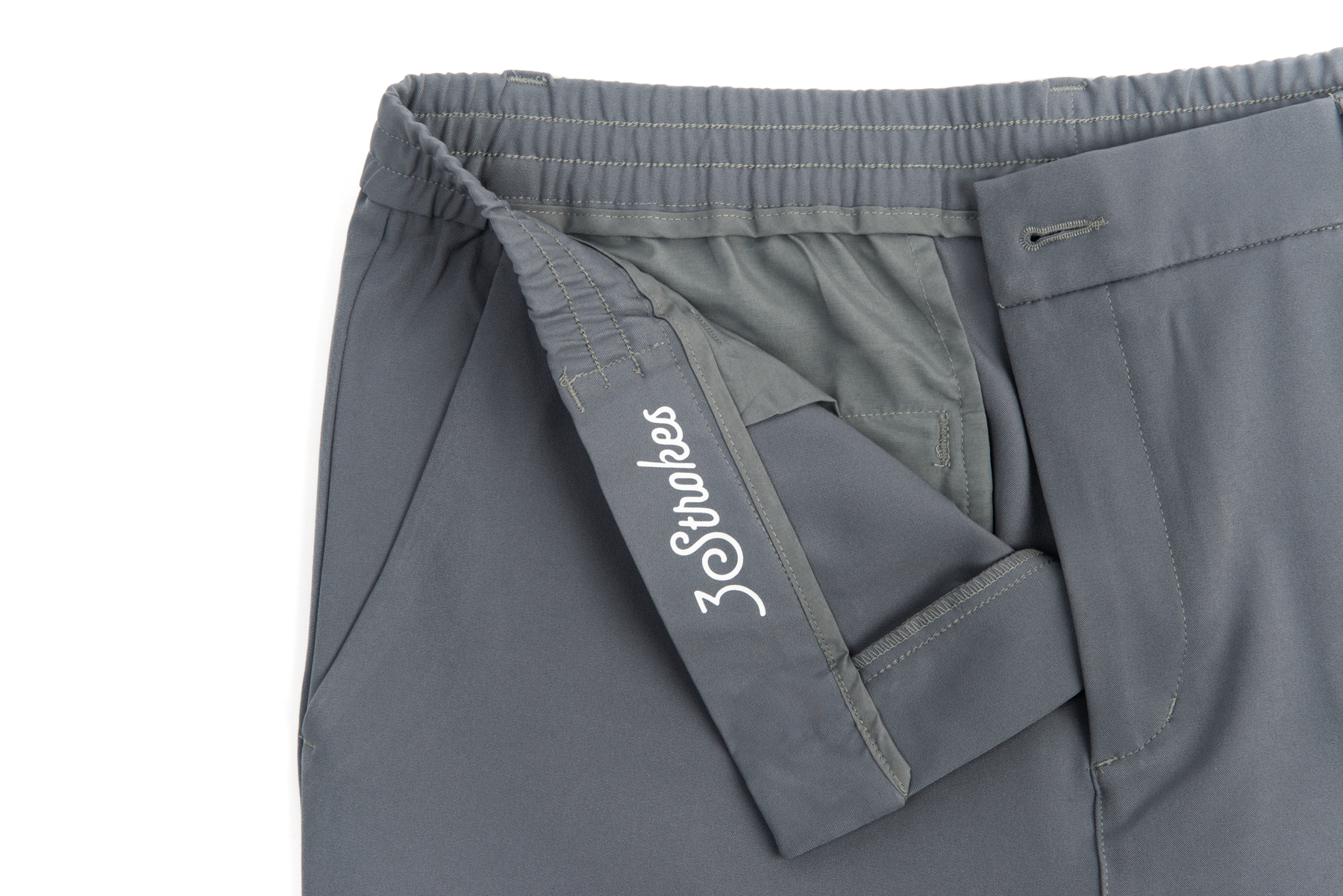 3 Strokes Ankle Zipper Pants