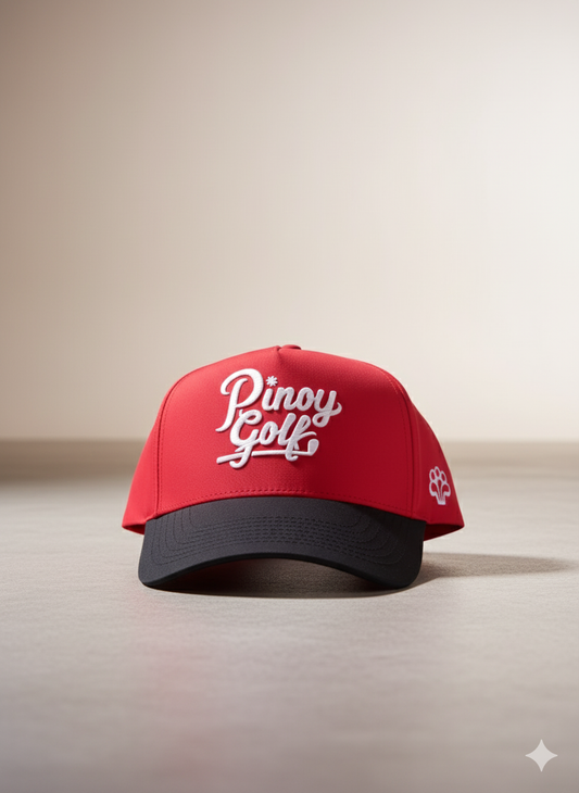 Red Pinoy Golf Cap