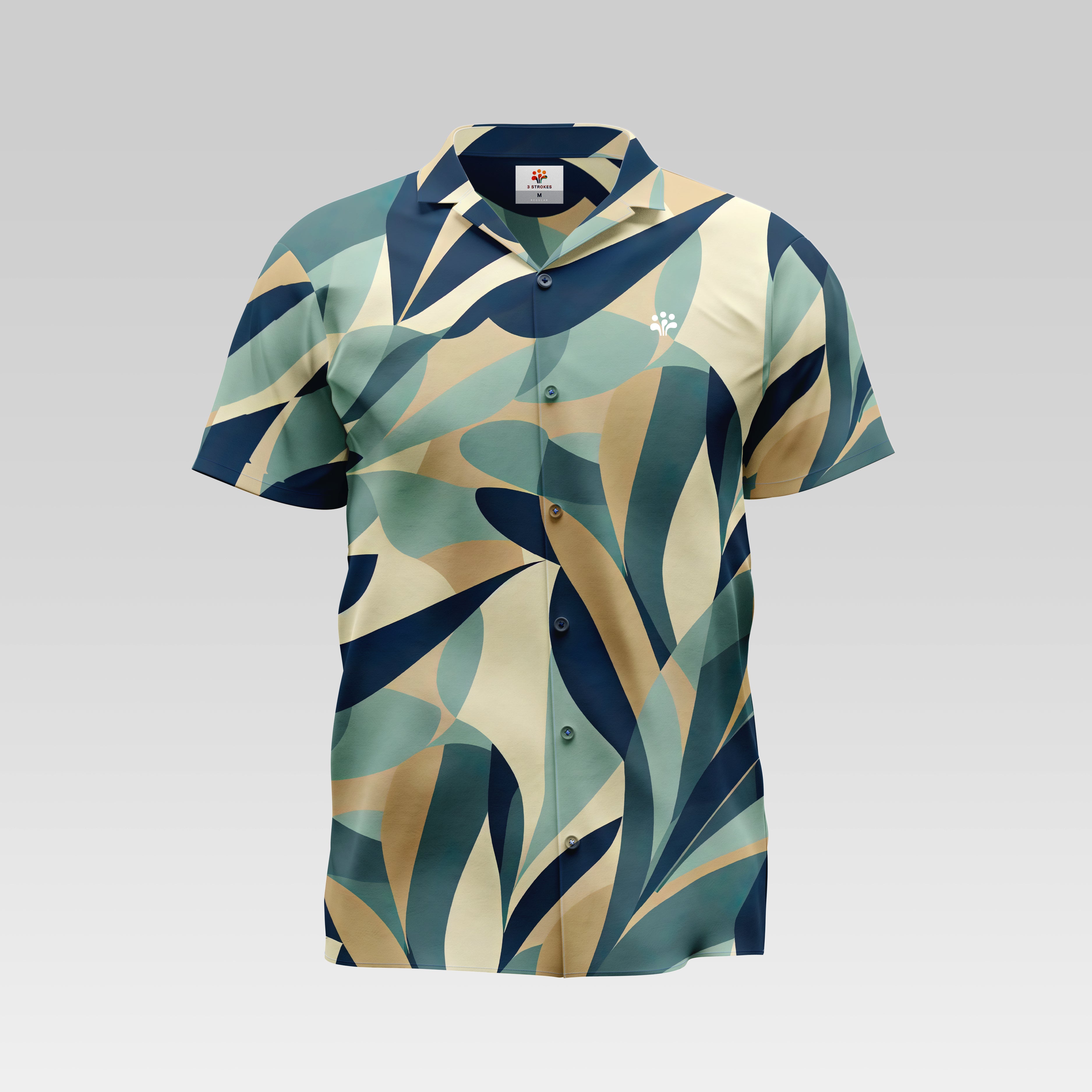 Retro Foliage Tropical Button Down