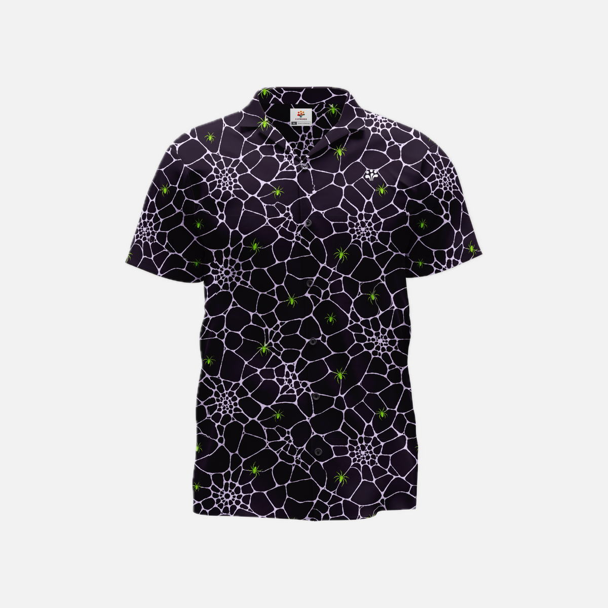 Neon Arachnid Button Down