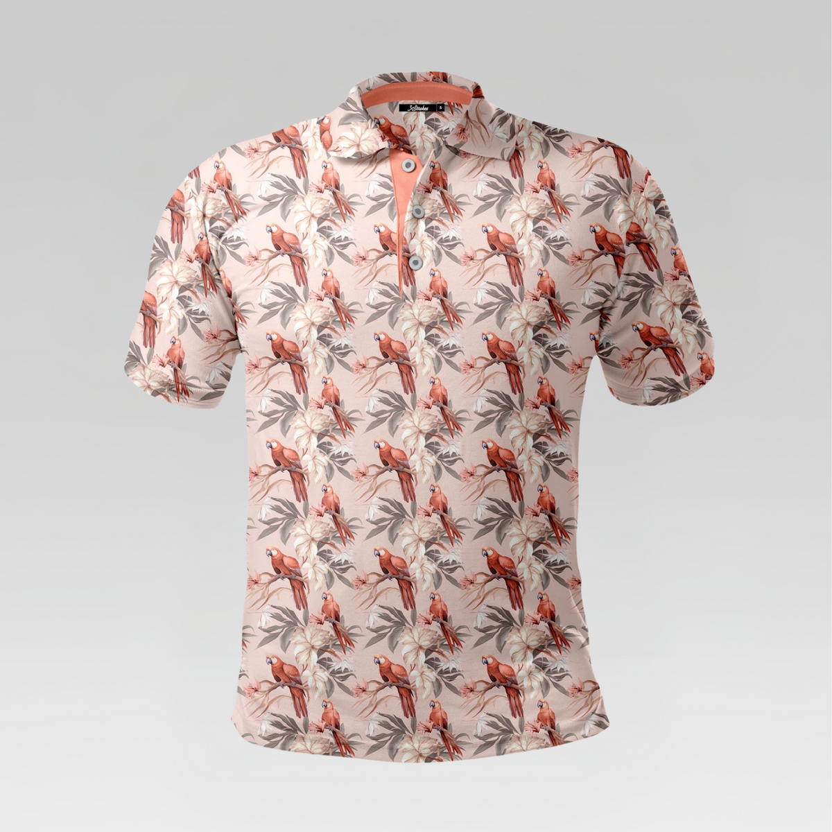 Pink Parrots Pro Polo Shirt