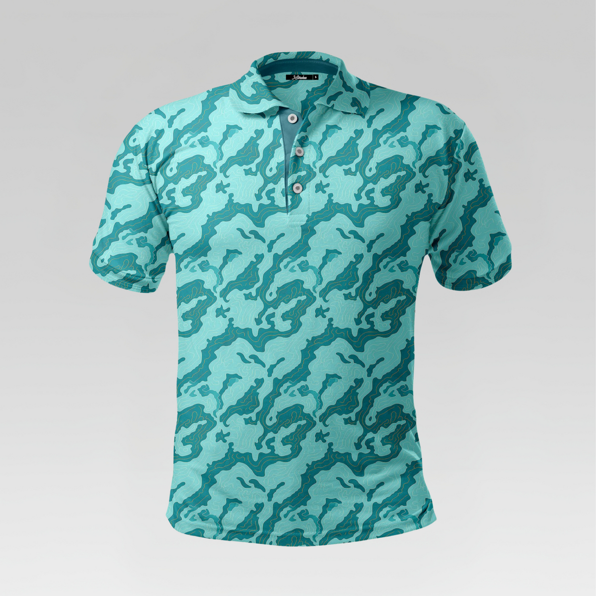 Turquoise Wave Pro Polo Shirt